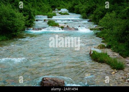 Fischleinbach bei Sesto in Südtirol Stockfoto