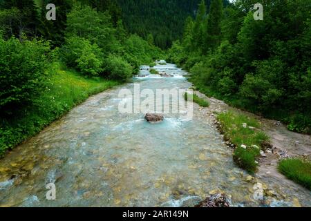 Fischleinbach bei Sesto in Südtirol Stockfoto