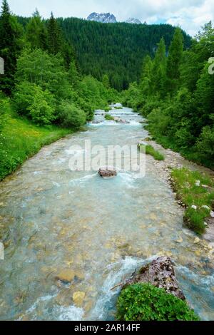 Fischleinbach bei Sesto in Südtirol Stockfoto