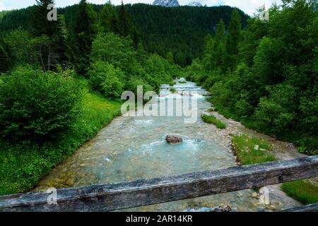 Fischleinbach bei Sesto in Südtirol Stockfoto