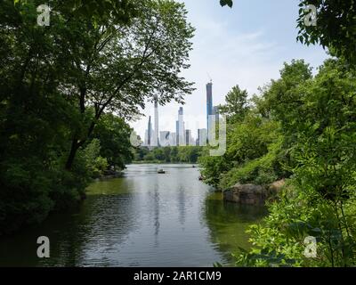 Ein Sommernachmittag im Central Park. Stockfoto