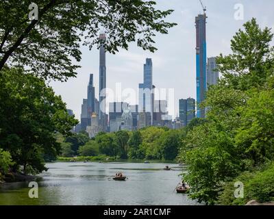 Ein Sommernachmittag im Central Park. Stockfoto