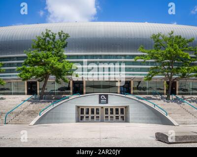 Lissabon, PORTUGAL - 15. Juli 2018: Altice Arena alias Meo oder Pavilhao Atlantico Pavilion. Der größte Veranstaltungsort von Lissabon im Parque das Nacoes alias Park von Nat Stockfoto