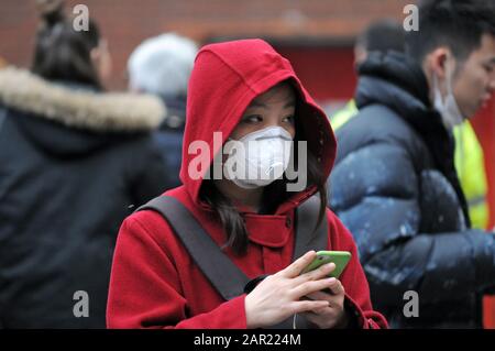 London, Großbritannien. Januar 2020. Chinesisches Neujahr der Ratte in Chinatown, Soho Credit: Johnny ARMSTEAD/Alamy Live News Stockfoto