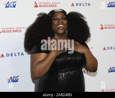 24. Januar 2020, Los Angeles, CA, USA: Los ANGELES - 24. JANUAR: Yola bei den Muiscares 2020 im Los Angeles Convention Center am 24. Januar 2020 in Los Angeles, CA (Credit Image: © Kay Blake/ZUMA Wire) Stockfoto