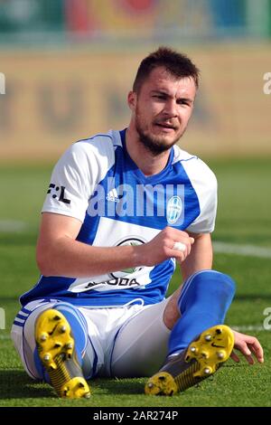 Mlada Boleslav, Tschechien. März 2019. Nikolay Komlichenko wird zu Dynamo Moskau (Russland) transferiert. Auf dem Foto ist Nikolay Komlichenko beim 26. Spiel der tschechischen Fußballliga zwischen Mlada Boleslav und Sparta Prag. Credit: Slavek Ruta/ZUMA Wire/Alamy Live News Stockfoto