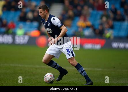 LONDON GROSSBRITANNIEN. 25. Januar während Der Vierten Runde des Emirates FA Cup zwischen Millwall und Sheffield United in Den, London, England am 25. Januar 2020 Credit: Action Foto Sport/Alamy Live News Stockfoto