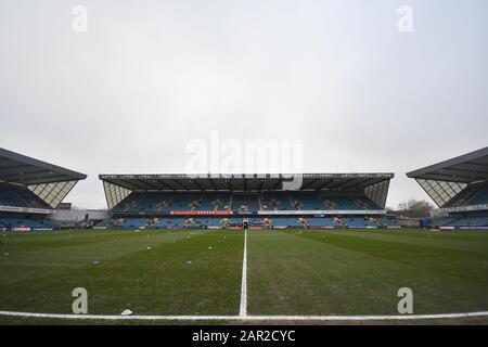 Den, London, Großbritannien. Januar 2020. London, ENGLAND - 25. JANUAR Allgemeine Sicht auf das Stadion während des 4. Runden Spiels des FA Cup zwischen Millwall und Sheffield United in Den, London am Samstag, 25. Januar 2020. (Kredit: Ivan Yordanov/MI News)Foto darf nur für redaktionelle Zwecke in Zeitungen und/oder Zeitschriften verwendet werden, Lizenz für kommerzielle Nutzung erforderlich Kredit: MI News & Sport /Alamy Live News Stockfoto