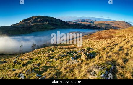 Der Krim Pass, ein Gebirgspass auf der STRASSE A470 in der Nähe von Blaau Ffestiniog im Snowdonia National Park in Nordwales Stockfoto