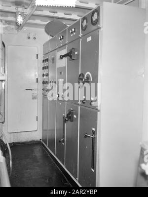 Aufgabe: Zaandlandse testvaart ms Aida III Datum: 22. Dezember 1961 Schlagwörter: Name der Inneren Institution: Aida III Stockfoto