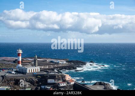 Salinas de Fuencaliente. Saltwinning auf der Fuencaliente in La Palma, Kanarische Insel, Spanien Stockfoto