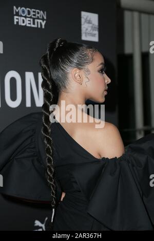 Tinashe beim Roc Nation 2020 "DER BRUNCH" am 25. Januar 2020 in Los Angeles, Kalifornien, USA (Foto von Parisa Afshahi/Sipa USA) auf dem roten Teppich Stockfoto