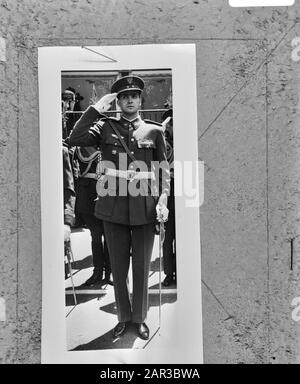 Ernennung von Prinz Juan Carlos zum Nachfolger von Franco-Prinz Juan Carlos de Bourbon in Uniform Datum: 23. Juli 1969 Schlüsselwörter: Diktatur, Politik, Fürsten, Uniformen Personenname: Juan Carlos, Fürst von Spanien Stockfoto