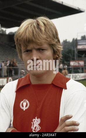 Präsentation Ajax-Auswahl 1979/1980; Lerbypen-Datum: 8. Oktober 1978 Dieses Datum ist nicht korrekt. Schlagwörter: Auswahlen, Sport, Fußball Personenname: Lerby, Sören Stockfoto