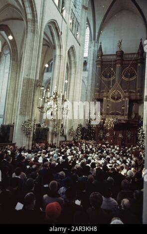 Taufe Prinz Johan Friso in Utrechter; Überblick Datum: 28. Dezember 1968 Ort: Utrechter Schlüsselwörter: Taufe, Princes persönlicher Name: Johan Friso, Fürst Stockfoto