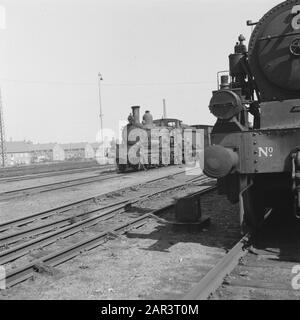 Ausstattung der niederländischen Eisenbahn Ausstattung der niederländischen Eisenbahn Datum: 1945 Schlagwörter: Züge, Zweiter Weltkrieg, Verkehrseinrichtung Name: NS Stockfoto