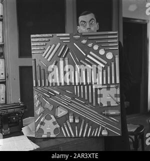 Bericht: Feuerwerk Leiden Datum: 22. Januar 1946 Ort: Leiden, Zuid-Holland Schlüsselwörter: Fabriken, Feuerwerk Stockfoto