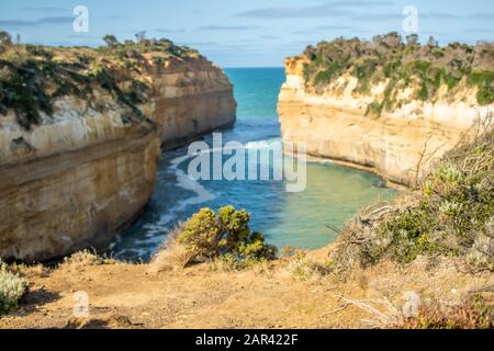 Die wunderbare Loch Ard Gorge in der Great Ocean Road, Port campbell, Vic, Australien Stockfoto
