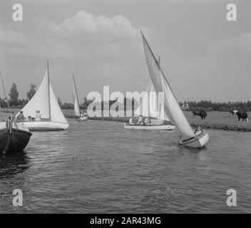 VCJC Vinkeveen Anmerkung: Freie christliche Jugend Zentrale VCJC Datum: 9. August 1950 Ort: Vinkeveen Schlüsselwörter: Camps Stockfoto