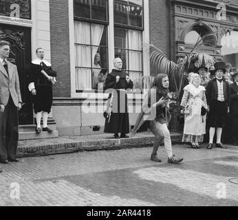 Königsbesuch Friesland Datum: 25. September 1950 Ort: Friesland-Schlüsselwörter: Königsbesuche Stockfoto