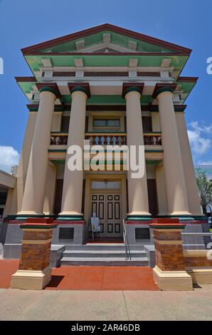 Mackay Masonic Temple ist ein denkmalgeschützter Freimaurertempel in 57 Wood Street, Mackay, Mackay Region, Queensland, Australien.erbaut 1925 Stockfoto