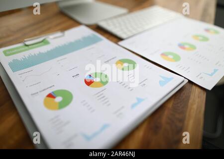 Statistiken des Unternehmens Stockfoto