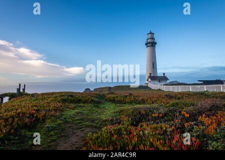 Morgen im Pigeon Point Lighthouse Stockfoto