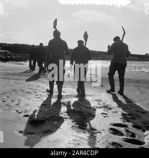 Serie dryval Oosterpolder Datum: 7. März 1957 Schlüsselwörter: Serie Stockfoto