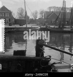 Serie dryval Oosterpolder Datum: 7. März 1957 Schlüsselwörter: Serie Stockfoto