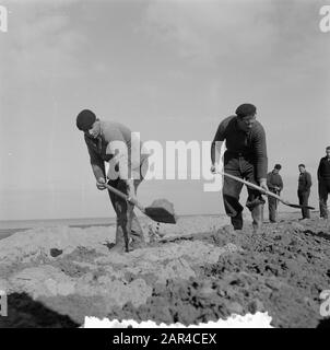 Serie dryval Oosterpolder Datum: 7. März 1957 Schlüsselwörter: Serie Stockfoto