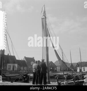 Serie dryval Oosterpolder Datum: 7. März 1957 Schlüsselwörter: Serie Stockfoto