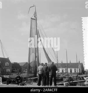 Serie dryval Oosterpolder Datum: 7. März 1957 Schlüsselwörter: Serie Stockfoto