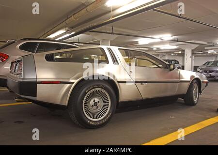 DeLorean DMC-12 Zurück zum Future Car Stockfoto