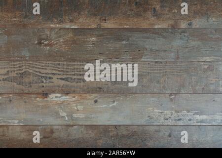 Ein Boden aus alten Holzbohlen. Hintergrundbild. Stockfoto