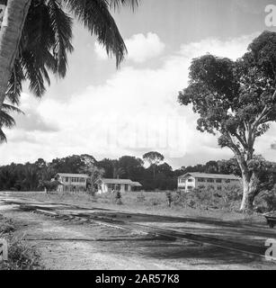 Reisen Sie nach Suriname und auf die niederländischen Antillen Juliana Shipmentshospitaal in der Kabelstation Datum: 1947 Ort: Kabelstation, Suriname Schlüsselwörter: Krankenhäuser Stockfoto