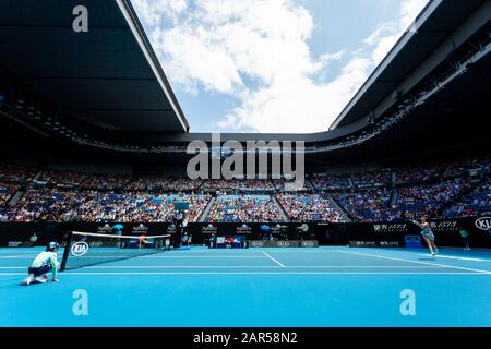 Melbourne, Australien. Januar 2020. Tennisfans während Der Australian Open. Credit: Dave Hewison/Alamy Live News Stockfoto