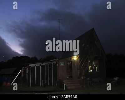 Ranger Station in Kurile Lake, Kamtschatka. Sibirien. Russland Stockfoto