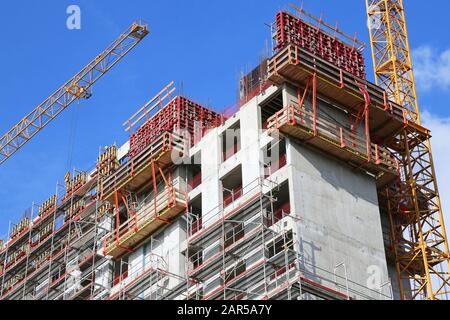 Hochhaus im Bau Stockfoto