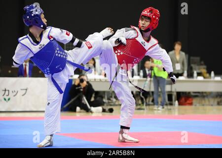 Para Arena, Tokio, Japan. Januar 2020. 田中光哉/Mitsuya Tanaka, 26. JANUAR 2020 - Taekwondo: Endauswahlkampf der japanischen Nationalkandidaten für Paralympische Spiele Tokio 2020 Männer Para Gyeorugi -61kg in Para Arena, Tokio, Japan. Credit: Yutaka/AFLO SPORT/Alamy Live News Stockfoto