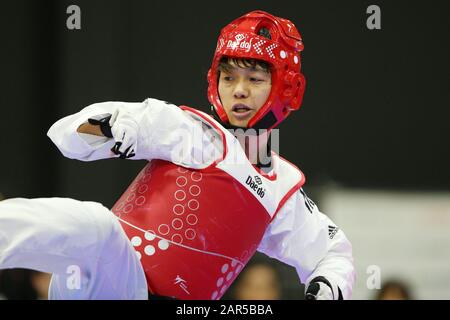 Para Arena, Tokio, Japan. Januar 2020. 田中光哉/Mitsuya Tanaka, 26. JANUAR 2020 - Taekwondo: Endauswahlkampf der japanischen Nationalkandidaten für Paralympische Spiele Tokio 2020 Männer Para Gyeorugi -61kg in Para Arena, Tokio, Japan. Credit: Yutaka/AFLO SPORT/Alamy Live News Stockfoto