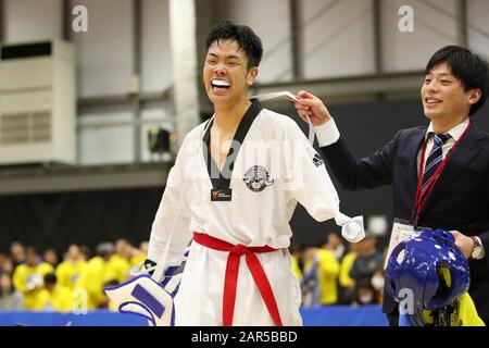 Para Arena, Tokio, Japan. Januar 2020. 工藤俊介/Shunshuke Kudo, 26. JANUAR 2020 - Taekwondo: Endauswahlkampf der japanischen Nationalkandidaten für Paralympische Spiele Tokio 2020 Männer Para Gyeorugi -75 kg in Para Arena, Tokio, Japan. Credit: Yutaka/AFLO SPORT/Alamy Live News Stockfoto