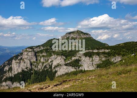 Toaca-Gipfel im Berg Ceahlau - Rumänien Stockfoto