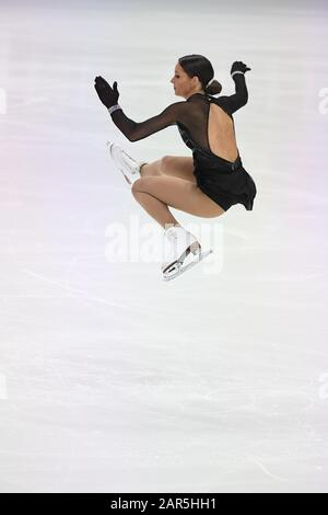 Natasha MCKAY aus Großbritannien, während des Ladies Free Programms bei den ISU European Figure Skating Championats 2020 in der Steiermarkhalle, am 25. Januar 2020 in Graz, Österreich. Credit: Raniero Corbelletti/AFLO/Alamy Live News Stockfoto