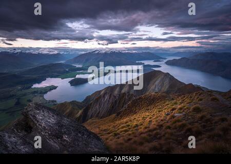 Roys Gipfel in der Nähe von Wanaka, Neuseeland Stockfoto