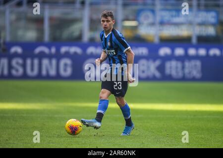 Mailand, Italien, 26. Januar 2020, nicolò Barella (inter) beim FC Internazionale gegen Cagliari Calcio - italienisches Serie-A-Fußballspiel - Credit: LPS/Luca Rossini/Alamy Live News Stockfoto