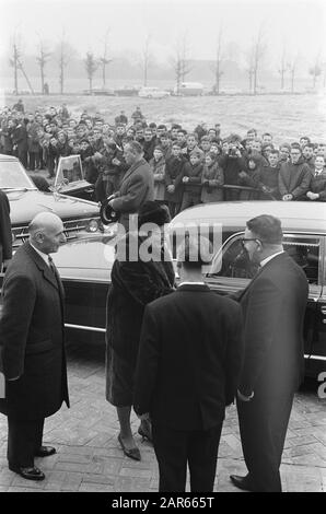 Königin Juliana besucht die Limburger Königin Juliana ist willkommen Datum: 11. Dezember 1963 Ort: Limburger Schlüsselwörter: Queens, Belege, Arbeitsbesuche persönlicher Name: Juliana, Königin Stockfoto