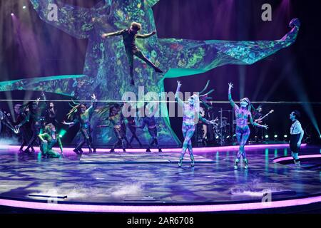 Paris, Frankreich. Januar 2020. Die Welt von Jaleya von Cirque de Paname: Leistung im imaginären Universum der Welt von Jaleya Stockfoto