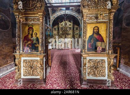 Kirche des Klosters Ciolanu der östlichen orthodoxen Mönch, zwischen Tisau und Magura Gemeinden im Kreis Buzau, Rumänien Stockfoto