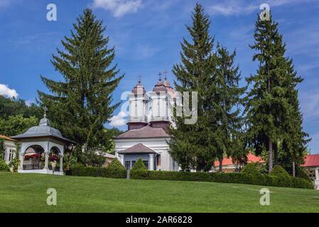 Alte Kirche des Klosters Ciolanu der östlichen orthodoxen Mönch, zwischen Tisau und Magura Gemeinden im Kreis Buzau, Rumänien Stockfoto