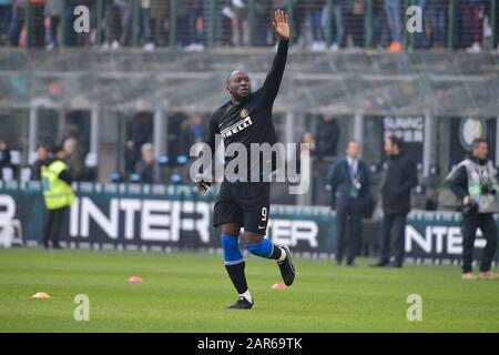 Mailand, Italien. Januar 2020. Romelu Lukaku vom FC Internazionale beim Serie-A-Spiel zwischen Inter Mailand und Cagliari im Stadio San Siro, Mailand, Italien am 26. Januar 2020. Foto von RemotePhotoPress. Kredit: UK Sports Pics Ltd/Alamy Live News Stockfoto